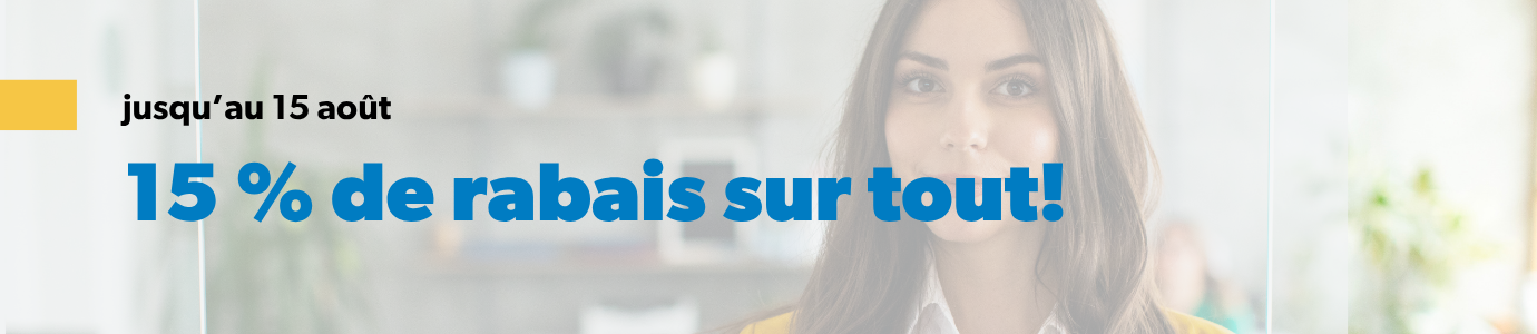 Emploi CRHA+ - Promotion 15 % de rabais